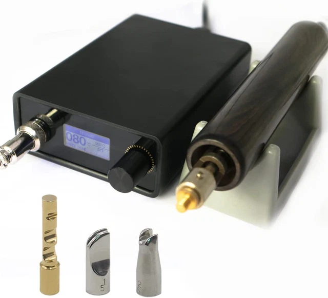 Leather Edging and Creasing Machine Electric Heat Creasing Iron Tool with 3PCS T