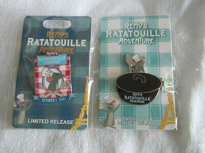 Disney Remy's Ratatouille Adventure Pin Opening Day October 1 2021 & Passholder
