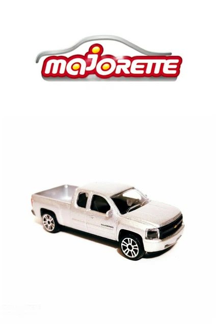 CHEVROLET SILVERADO MAJORETTE 1 71 Street Cars Argent Ref 217E