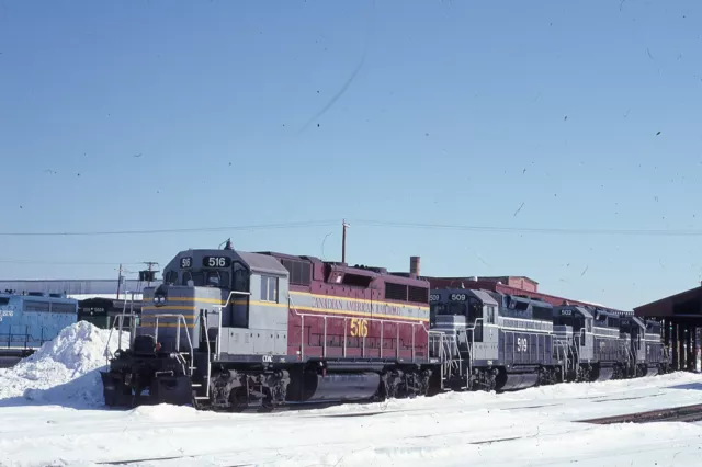Duplicate  Train Slide Canadian American GP-35 #516 03/2003 Derby ME