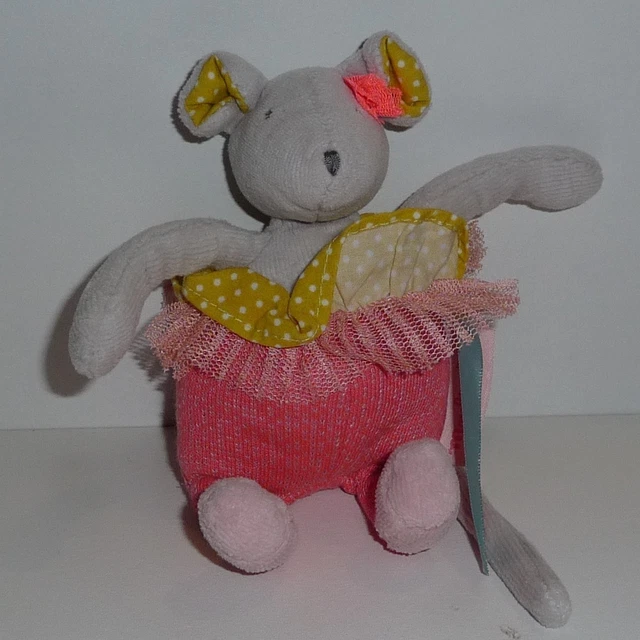 Doudou Souris Moulin Roty - Collection Mademoiselle Ribambelle - Ribambelle