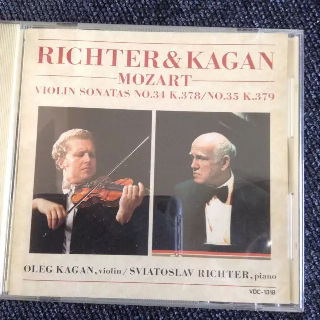 RICHTER & KAGAN-Mozart Violin Sonatas - CD JAPAN '88