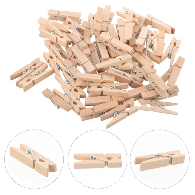 100 Pcs Mini-clips Épingle À Papier Photo Épingler Cintres Décorer Goupille