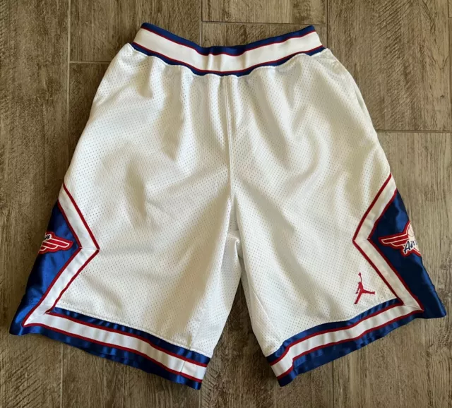 Nike Air Jordan Wings White Mesh Basketball Shorts-Nwot-New Youth Large 14-16