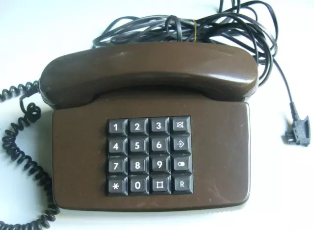 POST BP Tel 01 LX telefono analogico a tasti marrone vintage posta federale