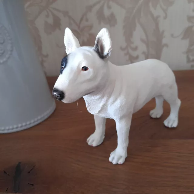 English Bull Terrier Dog Ornament Leonardo Realistic Resin Figure