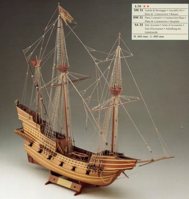 Corel SM31 Bateau Modèle Bateau De Guerre Galion Veneto Échelle 1:70