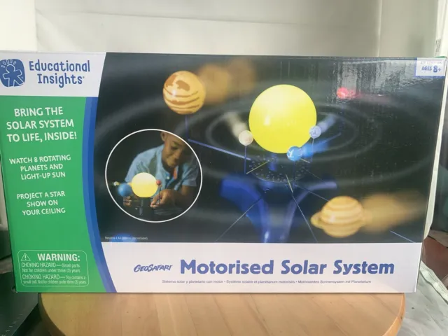 Geosafari motorisiertes Sonnensystem Planeten Weltraum pädagogisches Spielzeug Licht (BOX2)