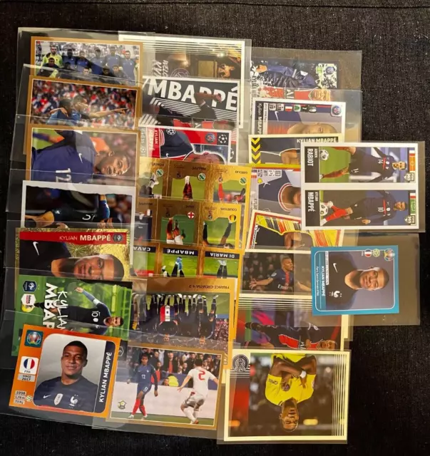 Lot Collector 25 Stickers Panini  2018/2022  Kylian Mbappe Paris Sg France Mint