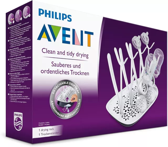 Brand New in Box - Philips Avent Baby Bottle Drying Rack White SCF149/00