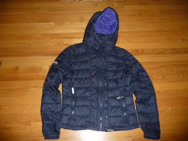 Superdry Fuji Double Zip Jacket, Black, Mens' UK large L -excellent shape, clean