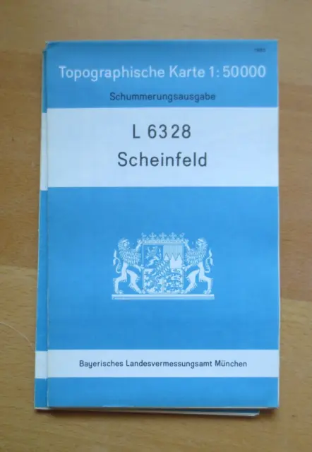 r1-1) Topographische Karte 1 : 50000    Scheinfeld    L 6328