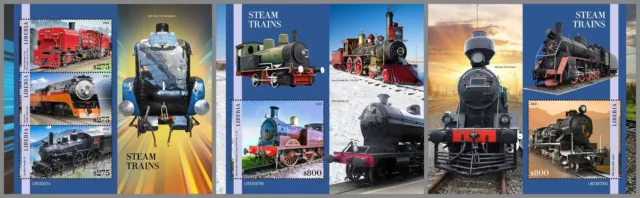 LIBERIA 2023 MNH ** Dampflokomotiven Steam Trains #127