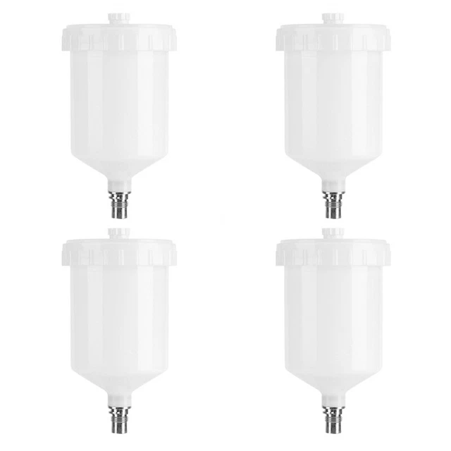4 x 600 ml tazza pittura plastica HVLP per connessione Sata Sprayer Cup SpA6U4