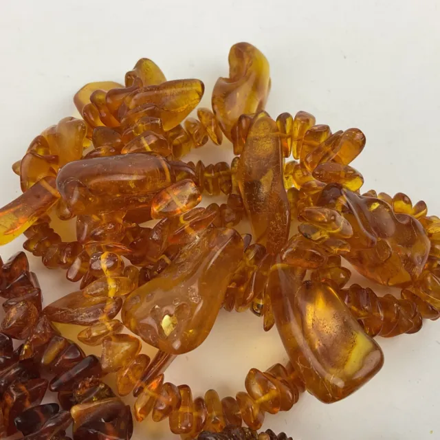 Amber Necklaces 3 Natural Nugget Cognac Butterscotch Honey Citrine Pendant 925