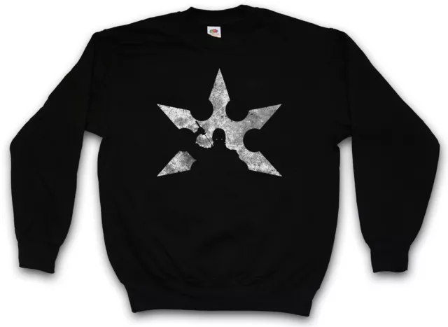 NINJA I SWEATSHIRT Samurai Warrior Way of Sepuku Banzai Japan Japanese