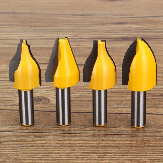 4 BIT VERTICAL Raised Panel Router Bit Set - 1/2
