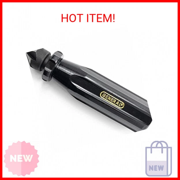 General Tools 196 Short Length Hand Reamer & Countersink, 3/4"