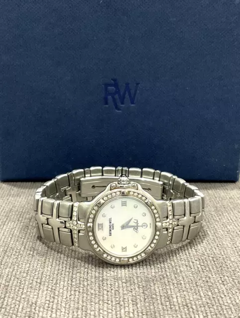 Raymond Weil Parsifal Stainless Steel & Diamond Ladies Quartz Watch 9995DDD