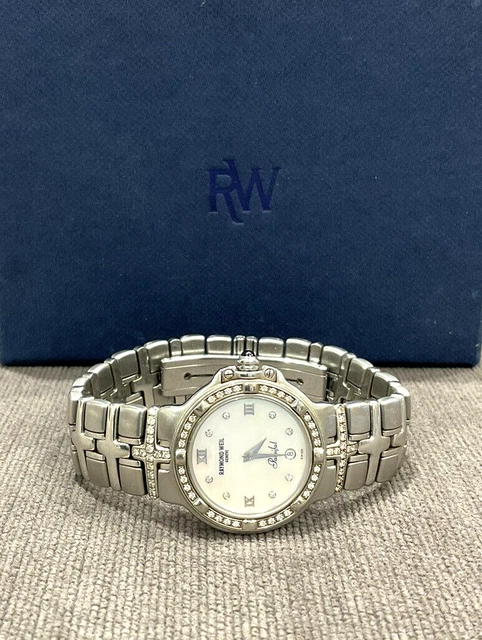 Raymond Weil Parsifal Stainless Steel & Diamond Ladies Quartz Watch 9995DDD Raymond Weil Parsifal Stainless Steel & Diamond Ladies Quartz Watch 9995DDD