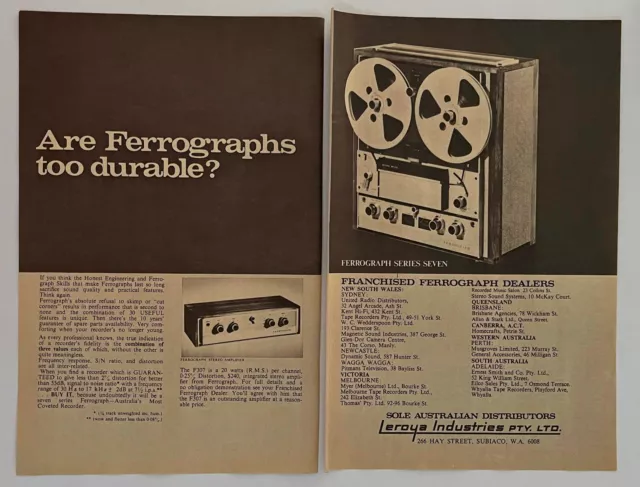 FERROGRAPH SERIES SEVEN Reel To Reel Tape Recorder Model 704