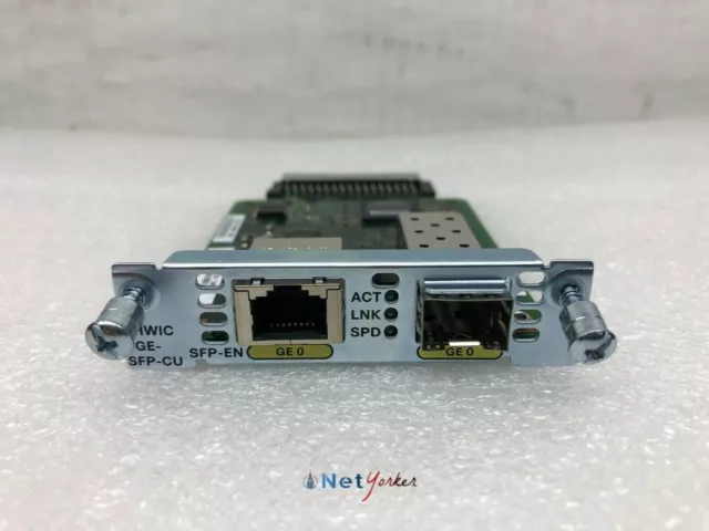 Cisco EHWIC-1GE-SFP-CU - 1 Port Gigabit Enhanced Network Card - SAMEDAYSHIPPING