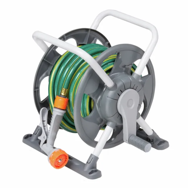 Pope Grey Complete Reel Freestanding Or Wall Mounted Sturdy Construction