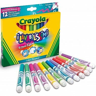 Crayola Crayola Pastelli Pennarelli Superpunte Matite Grembiule Acquerelli Lavabilissimi 
