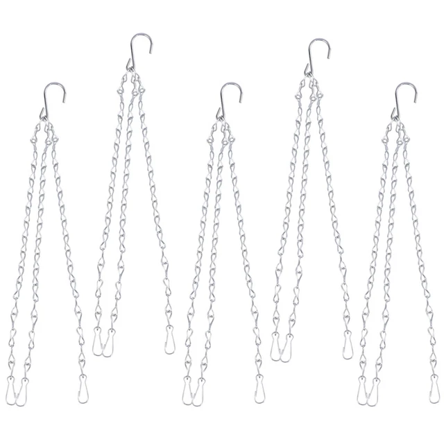 5 Pcs Chaîne De Suspension Décorative Jardinières Décoratives Volière