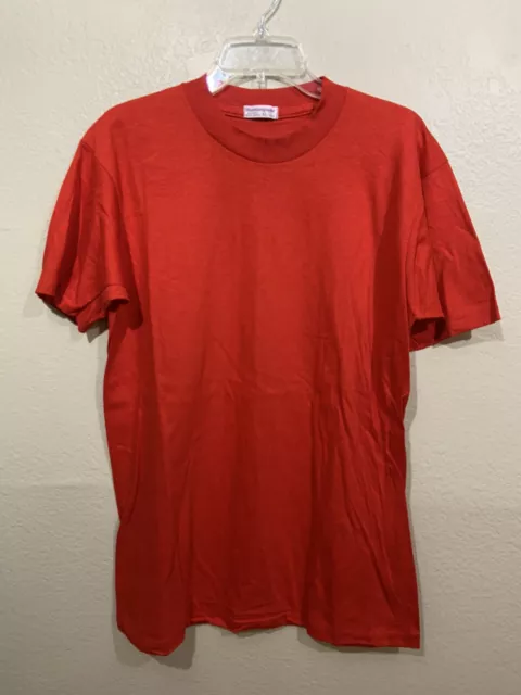 Vintage 70s 80s Munsingwear Blank Red 5050 Single Stitch T Shirt Nos Sz Xl 1040 Picclick 