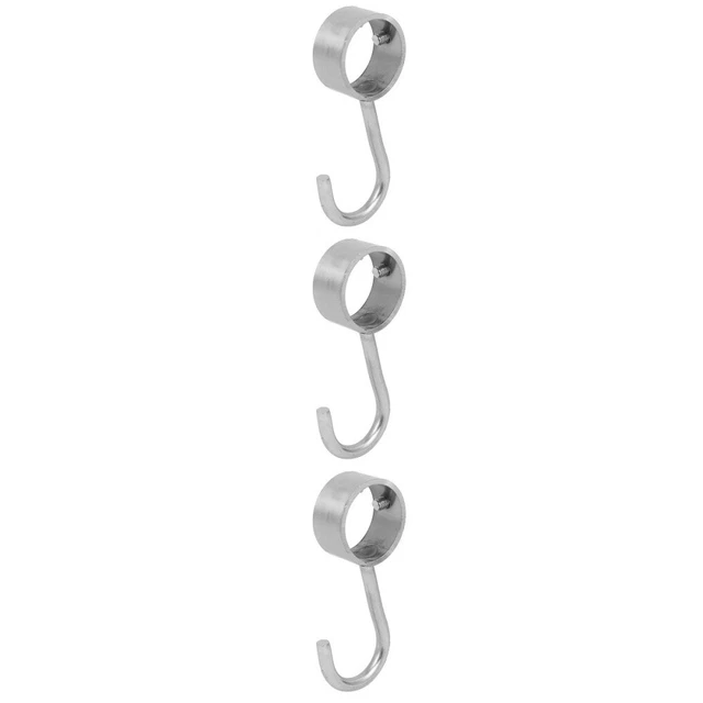 6 pz appendici tubo 25 mm diapositiva canna tubo gancio ganci cucina guardaroba bagno