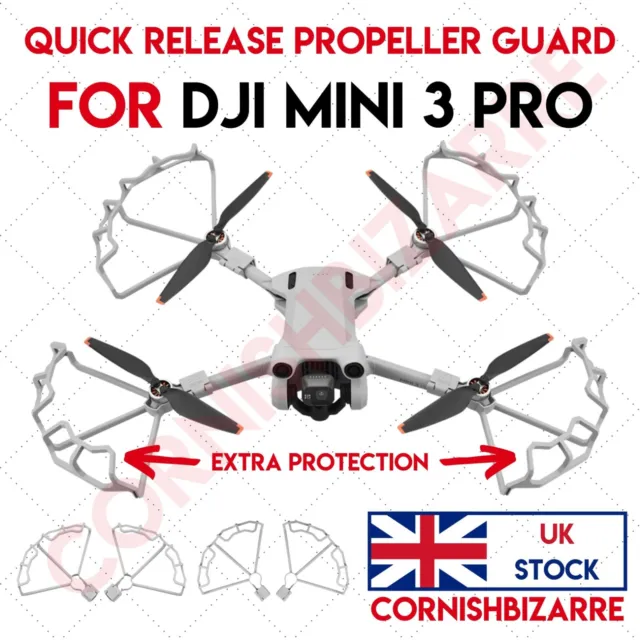 Dji Mini 3 Pro Quick Release Propeller Guard Protector Cage Extra Lip Protection