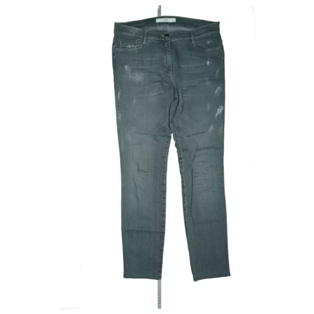 BRAX Femmes Étirer les Pantalons Jeans Slim Skinny 38 W30 L30 30/30 Usé Gris
