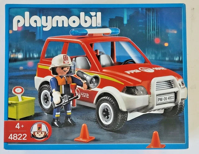 Playmobil 71035 – Pompiers Avec Voiturette, 2 Personnages Et Accessoires – Dès 4 Ans