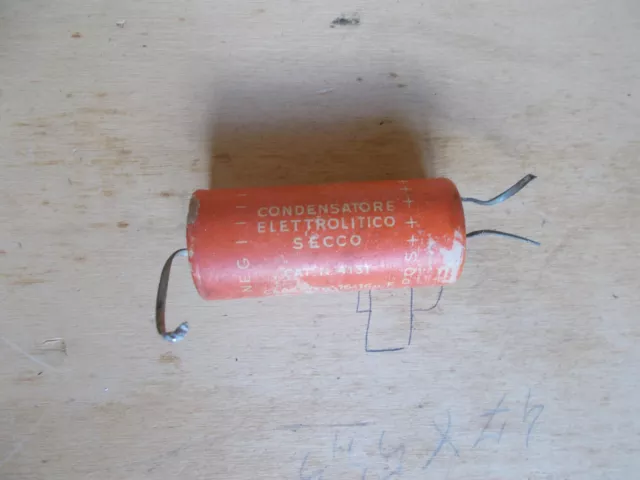 Condensatore Elettrolitico Geloso 16 + 16 Mf350/500V  Per Collezione Vintage