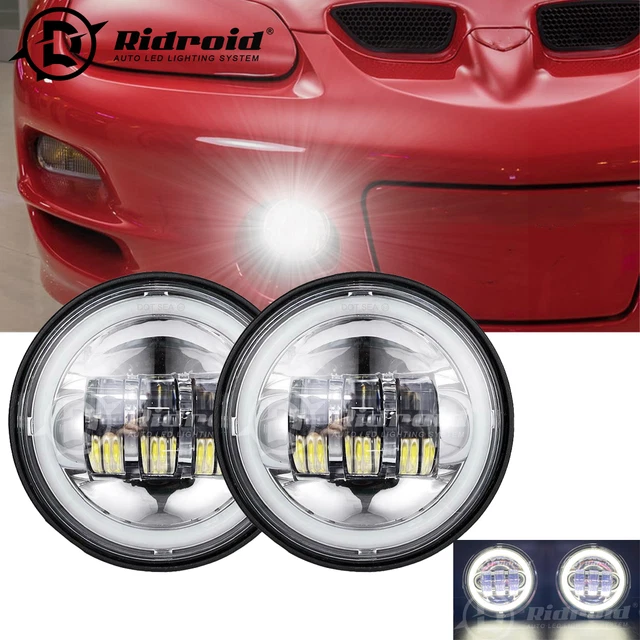 4.5"LED Spot Passing Fog Lights Lamp DRL For Pontiac Firebird Trans Am 1993-2002