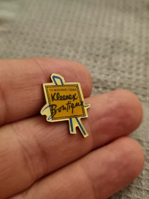 Kleenex Boutique 100Mouchoirs Tucher Pin's Rare, Collection, Vintage Collector 2