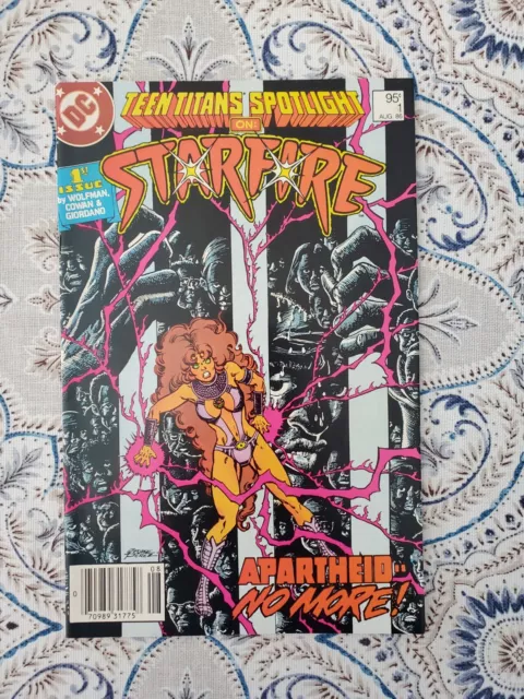 Teen Titans Spotlight #1 1986 Vf-/Nm- Canadian Price Newsstand Variant Starfire