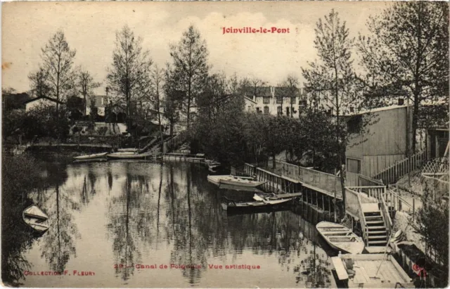 CPA AK Joinville le Pont Canal de Polangis, vue artistique FRANCE (1283447)