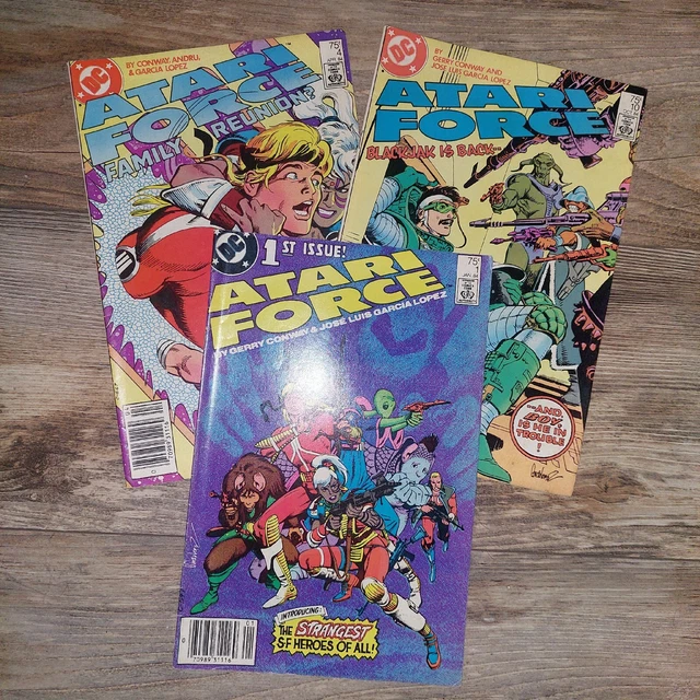 💥DC Copper Age ATARI FORCE  Issues 1,4 and 10  High Grade Comic Lot NM