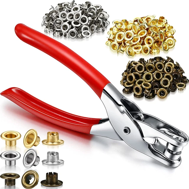 301 Pcs Grommet Eyelet Pliers Tool Kit, Fabric Leather Hole Eyelets and Grommets
