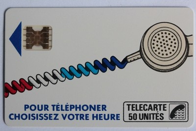 50U Ko58 SC4OB V° 6 N° IMP.712??3 DEFORME C.?€ VARIETE TELECARTE CORDON BLANC . 