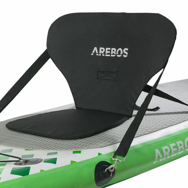 Siège de kayak AREBOS pour SUP Board Stand Up Paddle Surfboard Top Comfort