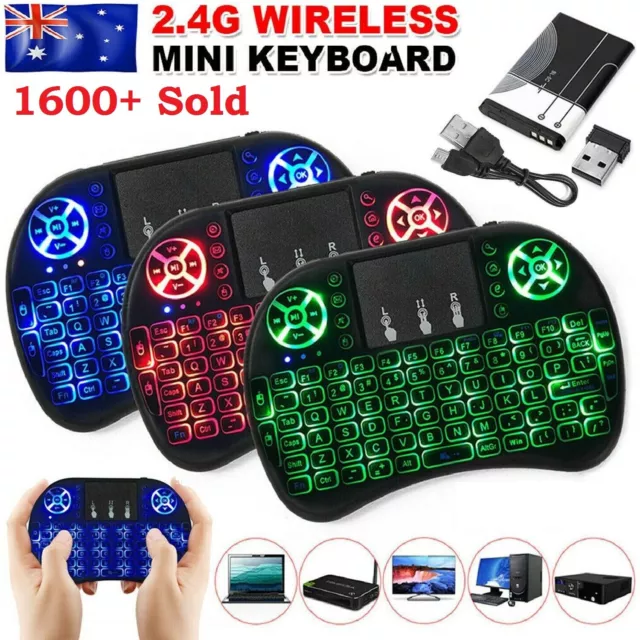 Mini Wireless Remote Keyboard for Smart TV Android Box i8 2.4GHz with Touchpad