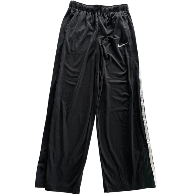 Nike Pants Kids Large Kids Black Dri Fit Stripe Side Straight Leg Stretch Track