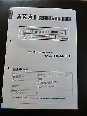 ORIGINALI service manual AKAI Stereo Graphic ea-27 equalizzatore 