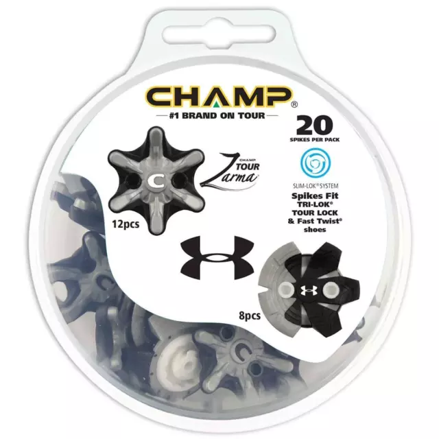 Champ Golf Zarma Tour Under Armour Spikes (Slim-Lok)