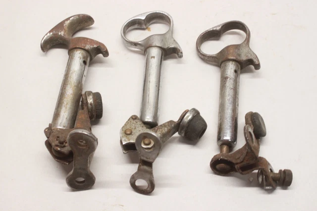 Vintage Lot/3 1920's 1930's Car Truck HOOD HOLD DOWN BRACKETS Assorted Parts
