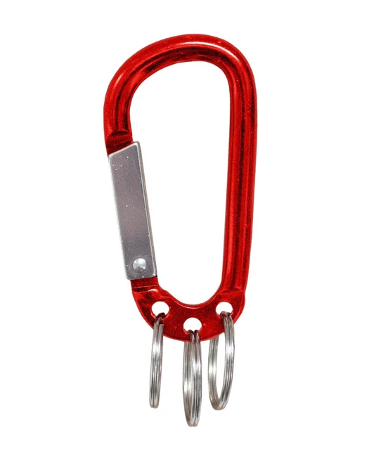 Lucky Line 13301 3-Ring Clip, Assorted Colors 1 Per Card