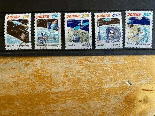 Briefmarken Polen Polska 1979 Mi-Nr. 2659 - 2663 Weltraumforschung gestempelt